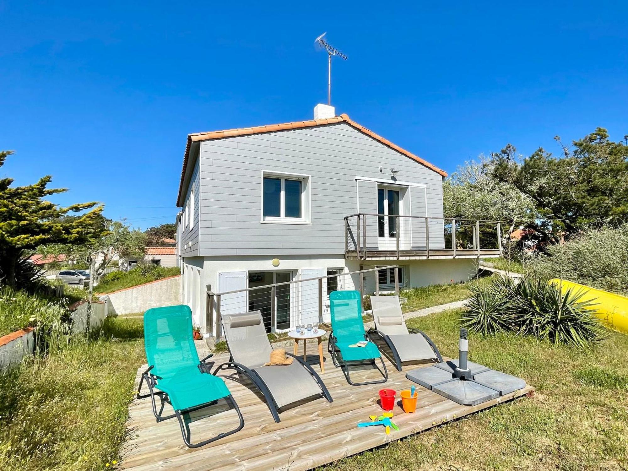 Maison Familiale Au Calme, Proche Plage, 9 Couchages, Terrasses, Wifi, Garage Velo - Bretignolles-Sur-Mer - Fr-1-231-203 Exterior foto